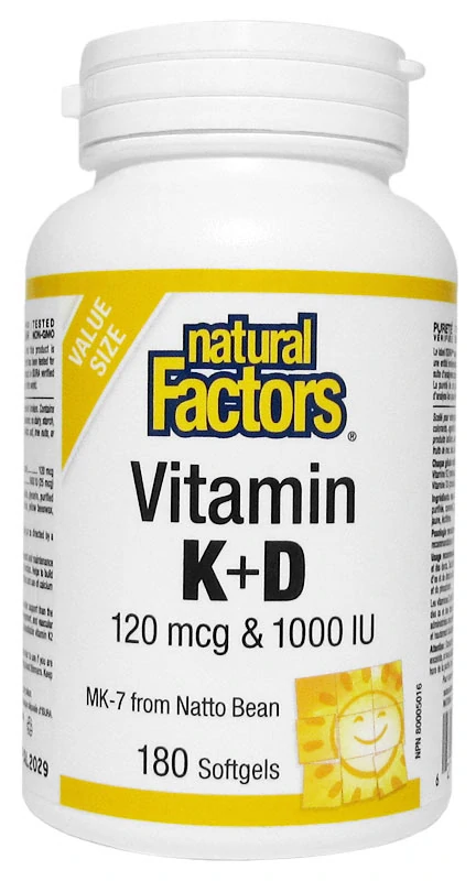 Vitamin K2 (MK-7) +D3 (1000 IU)
