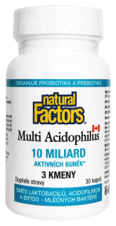 Multi acidophilus 3 kmeny, 10mld buněk 30cps